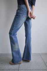 26SS★ TWISTED BOOTS CUT DENIM JEANS