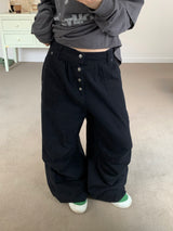 Norton Pigment Button Shirring Pants (3c)