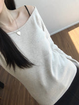 カレンオフショルダーニットウェア (3 colors)