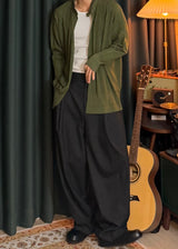 [ VIR Style Original ] China Collar Pleated Jacket 2COLOR