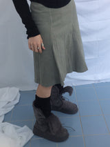 Suede Rabbit Fur Boots