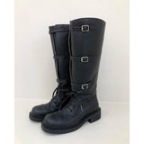 Lace-up ロングブーツ