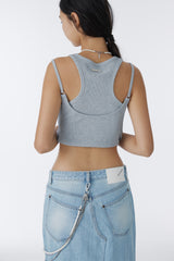 D-RING TWO-WAY TANK TOP (GRAY)