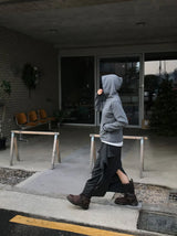FLEECE FINGER-HOLE HOOD TOP