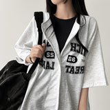 Ganm Boxy fit 半袖ボタンカーディガン