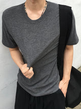 ディープリブマッスルフィットクロップ半袖Tシャツ 6C