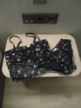 rose wrinkle bikini
