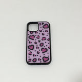 heart leopard (dark pink) case 
