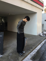 ファイナーショルダーパネルウォッシュドロングスリーブ 2C