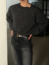 [Unisex] カッティングニットロングスリ－ブ(4color)