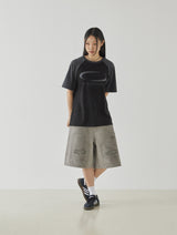 Double Knee Bermuda Pants (Dirty Grey)
