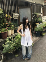 プルーレイヤードワンピース