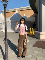 POINT BACK CLIP WIDE PANTS (3C)