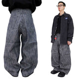 ストライプノンフェードデニムパンツ