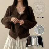 Zipton Dotome Layered Knit Cardigan
