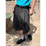 [S/S] Pin stripe bermuda pants