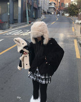 チェックキャンキャンスカートパンツ