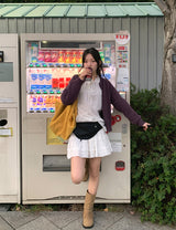 SUEDE BAGUETTE BAG (2C)