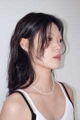 Pure shell necklace_white