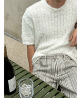 [Unisex] サマーブークレハーフニット(4color)