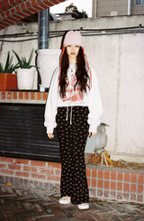 smile winter boot cut pants black