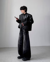 Edwin Belt Leather Jacket