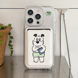 メロンパンツ マグセーフ カードウォレット(white)