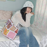 nostalgic knit beanie white