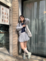 ライトチェックブルゾン (2C)