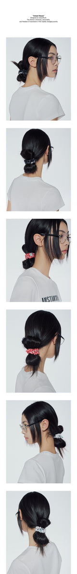 ペイズリー柄 ヘアシュシュセット