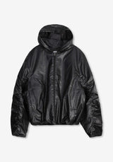 MT Hoody Leather Bomber Padding