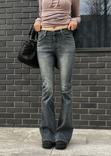 LINE BOOTS CUT DENIM