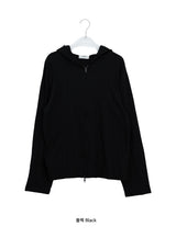 [unisex] ネヴェア ベーシック スラブ 2WAY フード ジップアップ