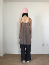 Ribbon Plaid Mini One Piece (2color)