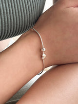 Swing heart bracelet (silver)