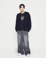 24FW Vネックソリッドカーディガン ブラック
