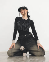 Polka Dot Layer Top
