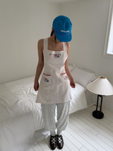 needlepoint apron dress 