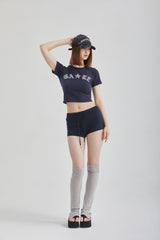 ブークレクロップドTシャツ