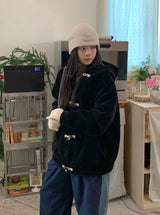 Beamcats Duffle Corduroy Brushed Hood Jacket