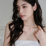 RV-DQ Pave Chain Earrings_Gold