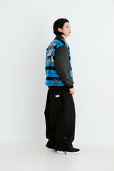 STAR B VARSITY JACKET STRIPE BLUE