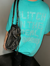 Back Piece Hotfix Stud Vivid Oversized T-Shirt 3color