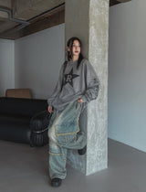 R Star Pigment Loose Fit Long Sleeve