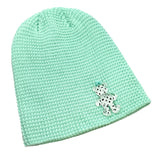 Dot Bear Summer Knit Beanie [Mint]