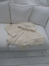 winter knit hoodie