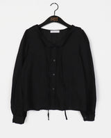 Kirvin guest look button strap lined blouse