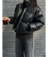 [F/W][CROP FIT] レザークロップパッド