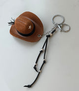 Cowboy Star Tassle Keychain