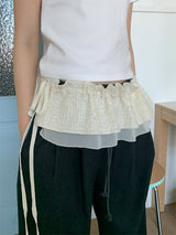 TWINKLE LAYERED BELT SKIRT (2C)